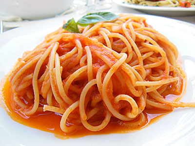 Spaghetti-tomato